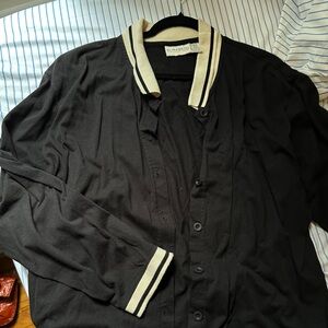 Liz Claiborne black button up